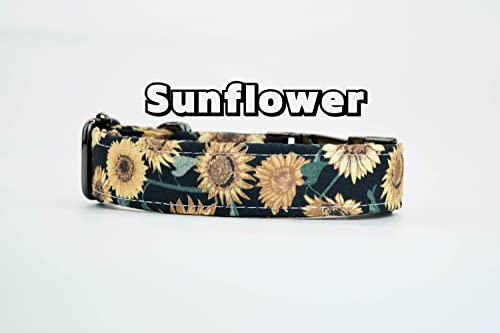 Generic Sunflower Dog Collar W/Metal Buckle thumb #1