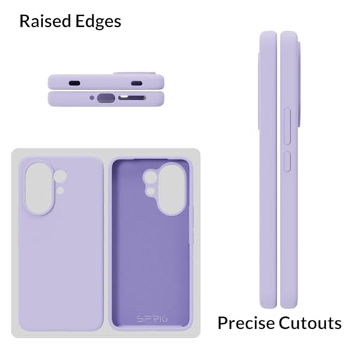 Image of SPRIG Compatible with Vivo V60 Premium SilkTone Back Cover Drop Tested Shock Proof Mobile Case for Men, Women, Boys and Girls with Camera Protection (Light Purple)