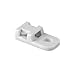 HellermannTyton CTAM210M4 Cable Tie Anchor Mount, 0.2" Hole Dia, 0.2" Max Tie Width, PA66, White, 1000/pkg