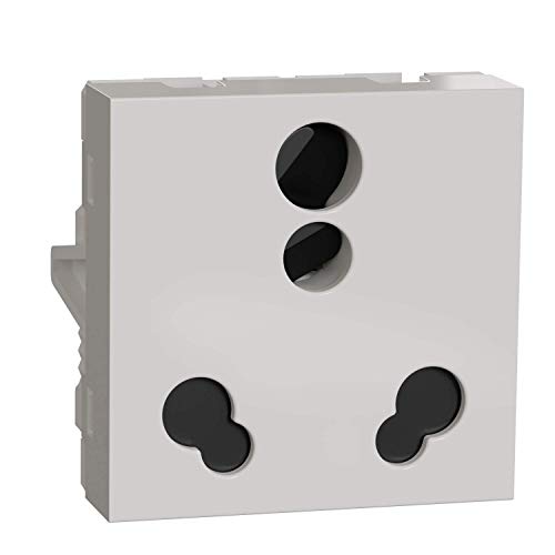 Image of Schneider electric Unica Pure-6 /16A Socket, White (Pack of 1)