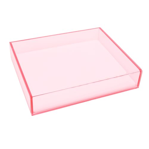 Caixa de armazenamento de cílios postiços palete de cílios de acrílico engrossado com capa à prova d