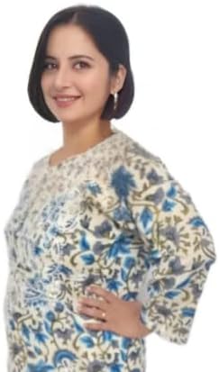 GenericLucknowi Kur White Floral.
