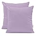 DecoKing 2 Poszewki na poduszki 50x50 cm Jersey bawełna zamek błyskawiczny lawendowy Amber