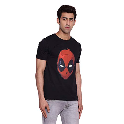 Image of Marvel Avengers by Wear Your Mind Men Round Neck Short Sleeves Knitted T-Shirt
