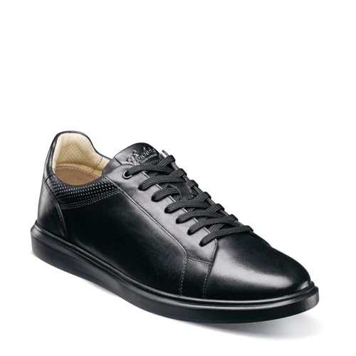 Florsheim Tenis sociales con Cordones para Hombre, Negro/Negro, 48 EU