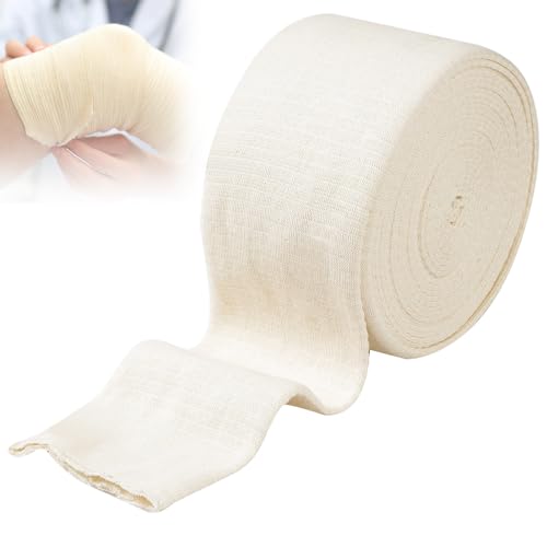 Elasticated Tubular Bandage Comfort Support Bandage Washable Sprain Bandages Stockinette Sleeve for Arm Legs Knees 6.5cm x 5m