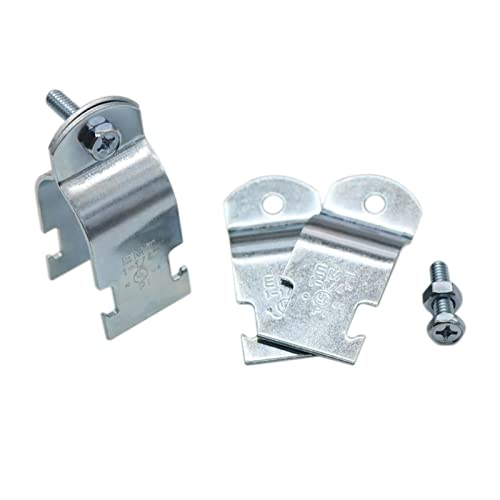 1-1/4" Emt Strut Clamps For Rigid Conduit And Pipe, 4 Packs Universal Steel Strut Clamps For Rigid Conduit And Emt, Standard Electro-Galvanized Emt Strut Clamps Assembled With Bolt And Nut #TOP2