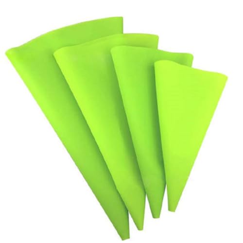 CIYODO Juego De 8 Mangas Pasteleras De Silicona para Hornear Glaseados Cremas Pasteleras En 4 Tamaños Seguras Y Fáciles De Usar para Decoraciones De Pasteles