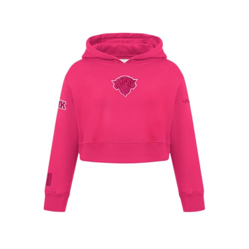 Sudadera con capucha Pro Standard NBA Classic Triple Pink para niñas talla S morado