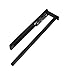 Toallero de aluminio TED 1 brazo Negro mate (325-487 mm, extensible) Toallero telescópico para baño o cocina de SOTECH