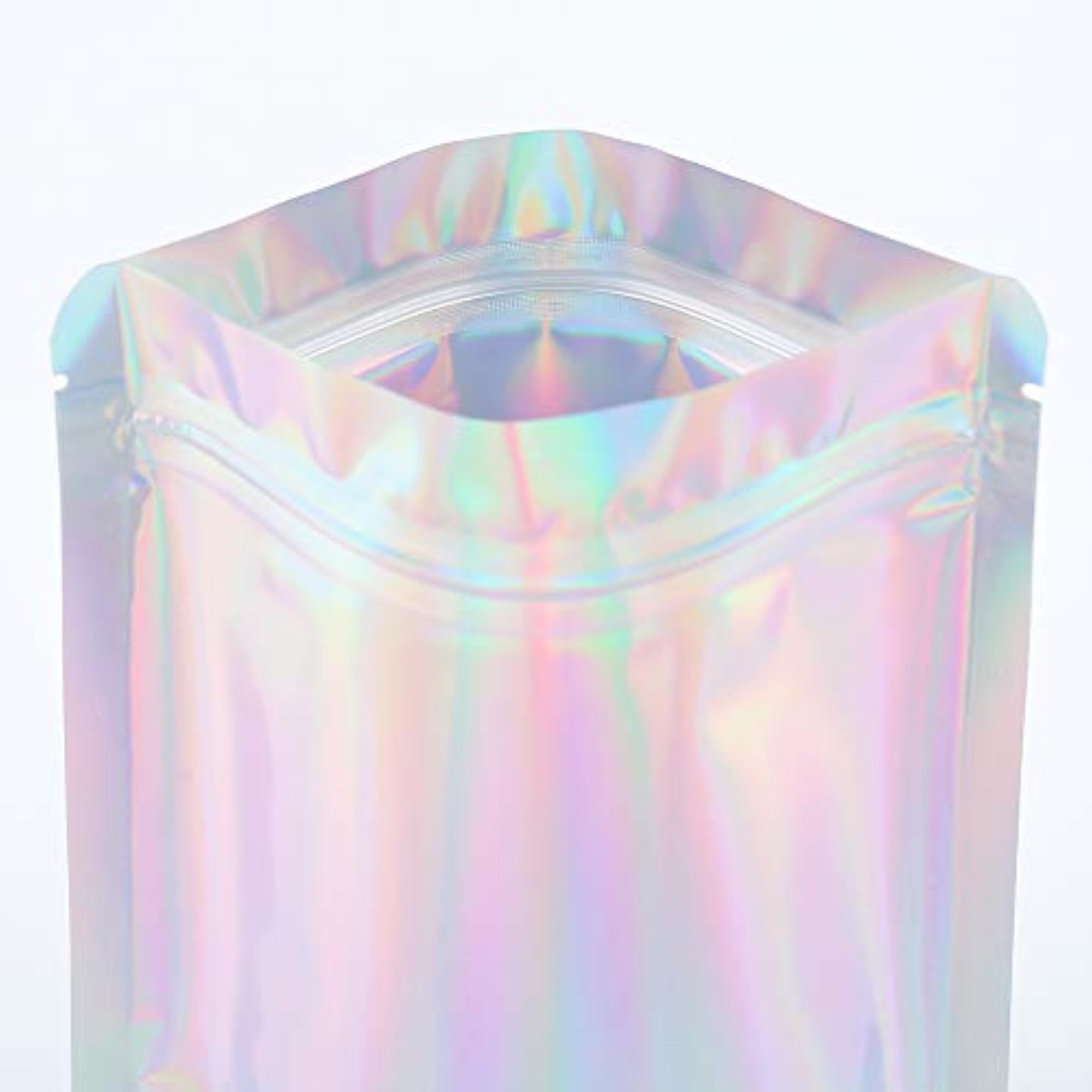 100 Double-Sided Rainbow Holographic Packaging Bags