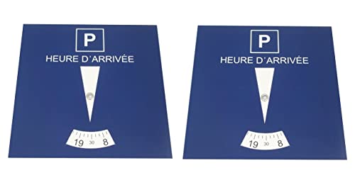 Lot de 2 disques de stationnement pour zone bleue