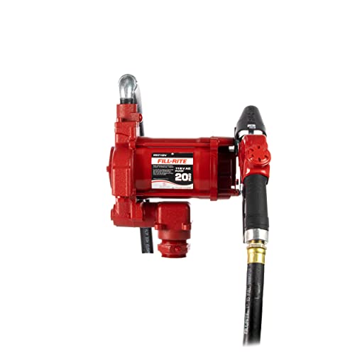 fill-rite fr710vb 115 V AC Hohe Durchflussmenge Pumpe, 2,5 cm X18 'Schlauch, 2,5 cm Ultra Hi Flow Automatische Düse Cover