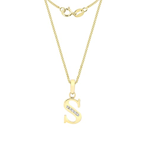 CARISSIMA Damen-Kette mit Anhänger 375 Gelbgold Zirkonia transparent Rundschliff - 1.45.3874