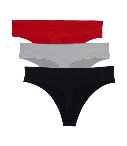 Image of adidas womens Seamless Thong Underwear 3-pack