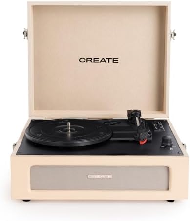 CREATE/Record Player Retro/Tourne-Disque rétro Sable/avec Bluetooth ...