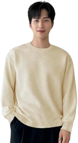 GRECIILOOKS Men's Polycotton Regular Fit Solid Plain Casual T Shirt Stylish Latest | Oversized Fit Full Sleeve T Shirt (Available in Plus Size)