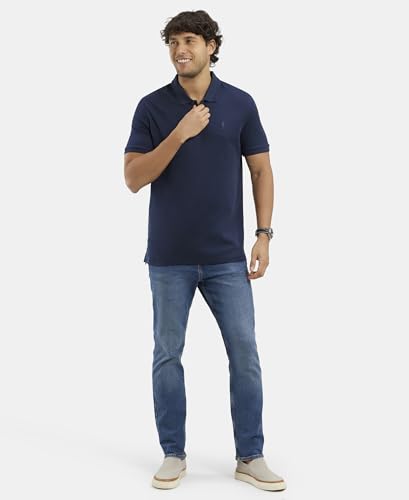Image of Jockey 3912 Men Super Combed Cotton Rich Solid Half Sleeve Polo T-Shirt