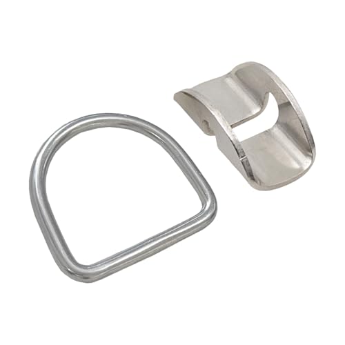en D de buceo, arnés de cincha de acero inoxidable, en D de peso de buceo, base de hebilla de posicionamiento lateral para deportes acuáticos, tanque, esnórquel, exploración subacuática