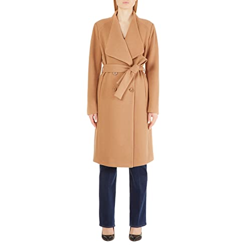 Manteau beige femme WF2438T3200 coupe premium et finitions 71320