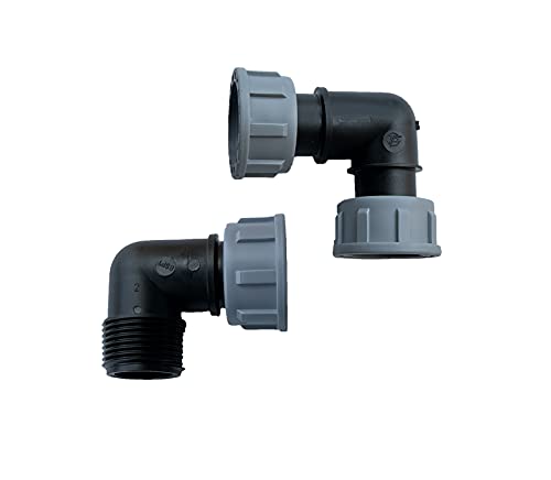 STEMAX-Wassertechnik: TAVLIT PP-Verteiler Fitting mit O-Ring, Winkel 1", Größe: IG x AG