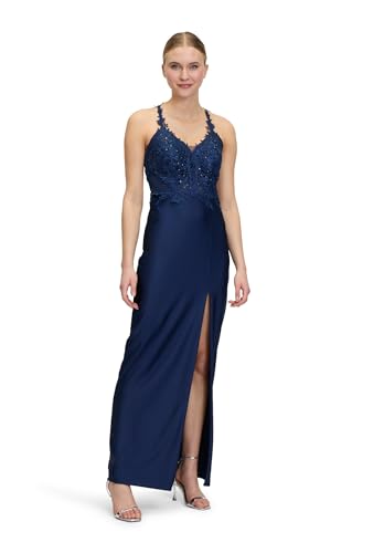 Vera Mont Damen Abendkleid mit Strass 36, Festival Blue Vera Mont Damen Abendkleid mit Strass 36, Festival Blue