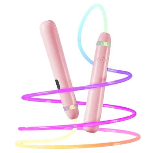 Corde à sauter LED lumineuse colorée équipée de poignées de sport confortables