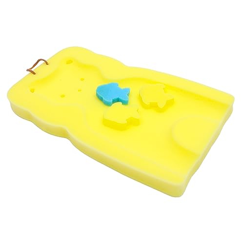 LABRIMP 1Pc Cartoon Bear Skid Bath Mat Soft Sponge Pad for Non Slip Shower Cushion Quick Foaming Easy Cleaning for Showers and Bath