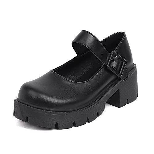 Mary Jane Platform Shoes for Women Wedges Lolita Shoes School Shoes