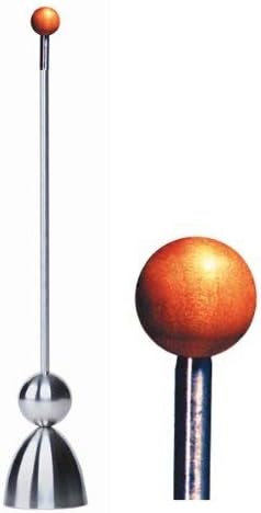 The Original Clack Egg Opener - German Engineered Stainless Steel Egg Topper - Premium Quality Egg Accessories (Wooden Top)