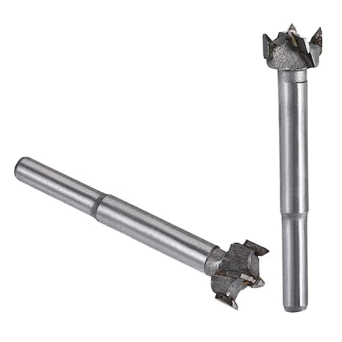 MACHSWON 2 brocas Forstner de carburo de tungsteno para madera, broca de taladro de 16 mm + 17 mm