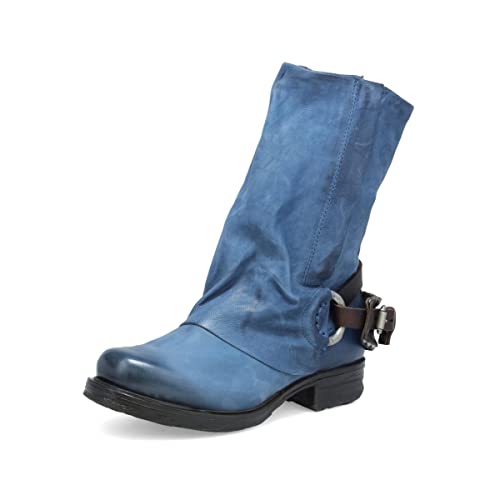 A.s.98 Smyth Women's Mid-Calf Boot Denim #TOP2