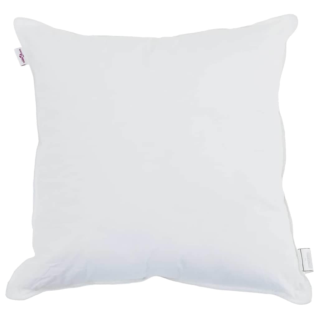 Almohada de algodón de 50 x 50 cm, color blanco, ergonómica, con relleno transpirable, suave y lavable, ideal para dormitorios y para dormir de lado