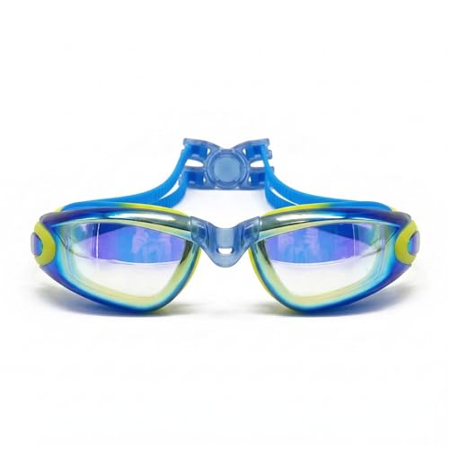 Image of BURNLAB Swimming Goggles for Kids, Clear Vision Pool Goggles for Boys & Girls, Easy Adjustable Strap (blue)