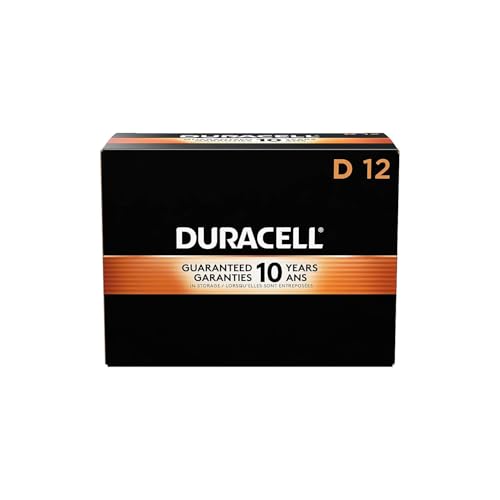 DURACELL Coppertop D Alkaline Batteries, 12/Pack (MN1300)
