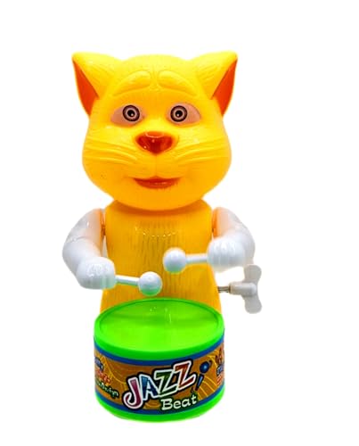 Image of SSKR Cute Drummer Toy with Drumming and Dancing Action Musical Rattle Toys for Kids | Key-Operated Baby Rattle Toy Set for Infants