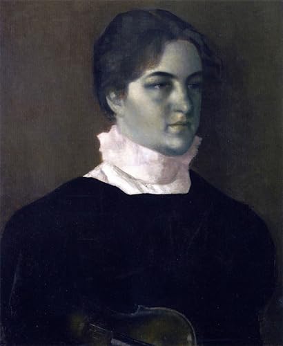 Affiche de bureau portrait Karen Bramsen par Vilhelm Hammershoi, impression sur toile