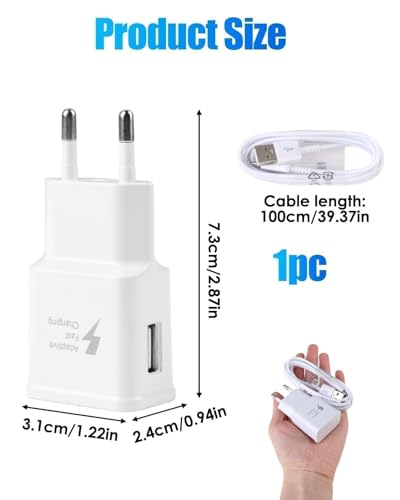 Chargeur rapide USB C pour Samsung Galaxy A16 5g A15 A14 A13 A05s A20 A23 A25 A33 A35 A40 A50 A55 A54 S22 S21 S20 S10 S9 Téléphone portable Tablette 15W Câble de charge rapide Adaptateur d'alimentatio – Image 3
