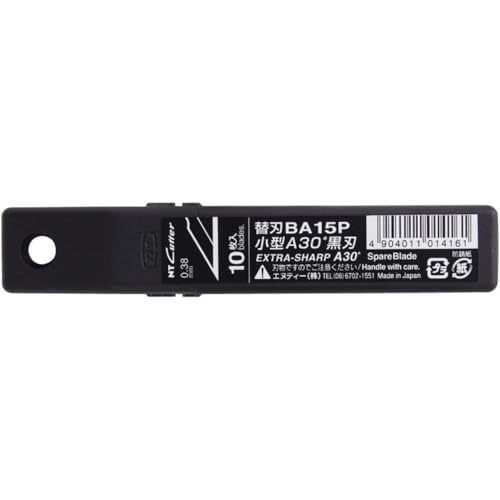 NT Cutter エヌティー NTカッター 小型A型用 30度黒替刃 10枚入 BA15P
