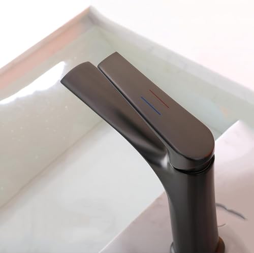Robinet d'évier haut de gamme gris avec mitigeur de précision eau chaude froide