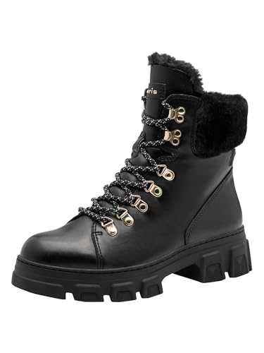 Tamaris Femme Damen WL Lace Boot 1-26906-45 Botte de Neige, Noir, 39 EU