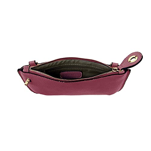 Image of Joy Susan Women's Fashion Purse Mini Crossbody Wristlet Clutch Handbag - Mulberry