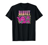 Barney - Purple Dinosaur Character Grid with Gold Stars T-Shirt
