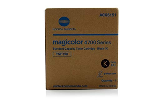 Toner noir Konica Minolta TNP-19 K pour remplacer la cartouche Magicolor 4750 EN vide