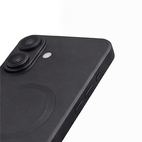 Image of amazon basics Premium Mag-Safe Case for iPhone 17 | Shockproof & Anti-Scratch Cover | Soft Silicone with Wireless Charging | Camera Lens Guard - Black