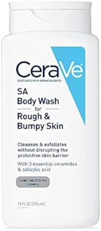 CeraVe Body Wash with Salicylic Acid | Fragrance Free Body Wash to Exfoliate Rough and Bumpy Skin | Allergy Te