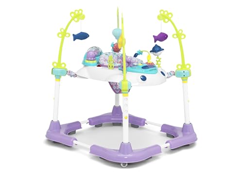 Image of Delta Children Deluxe Bounceroo Learn2Walk Balancer Baby Walker, Purple Ocean Adventure