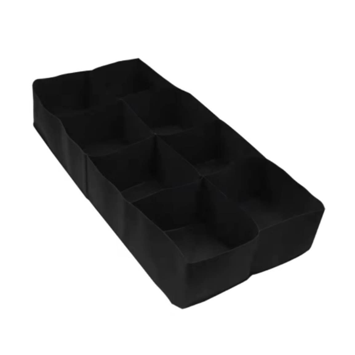 Bolsas de Cultivo de Plantas, lechos de Cultivo de Tela, Bolsas rectangulares, macetas de Tomate y Patatas Transpirables para Plantas Vegetales al Aire Libre y Flores (Negro).