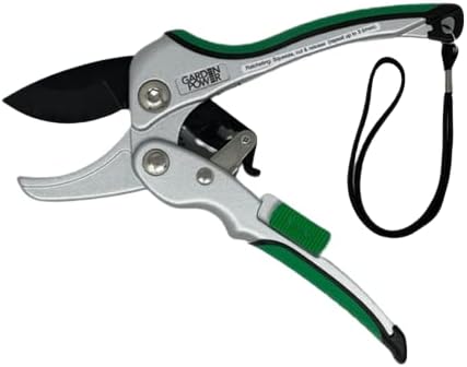 Premium Heavy Duty Ratchet Pruning Shears, Professional Hand Pruner Garden Tool, Ergonomic Grip, 8 Inch yard clippers, Quality Carbon Steel with Ratchet Mechanism, ideal for women, senior - Thumbnail 4