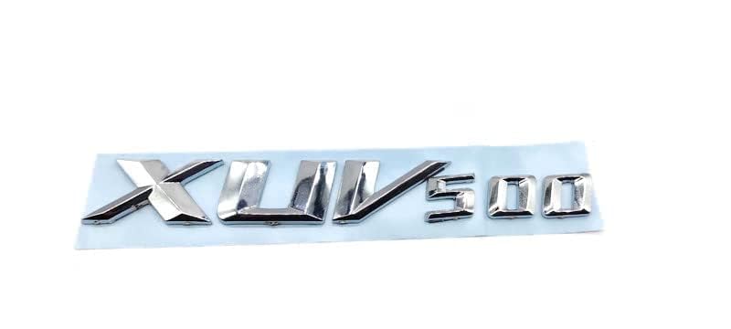 VDBB CAR Badge Emblem Monogram Logo Decals wrap Sticker Symbol 3D Kit1 Compatible with M-ahindra XUV500 XUV 500